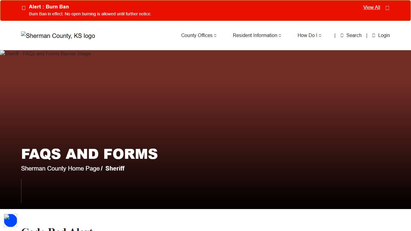 FAQs & Forms | Sherman County Sheriff